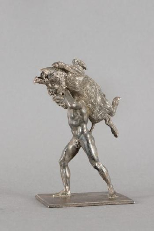 Hercule et le sanglier d’Érymanthe by Antoine-Louis Barye