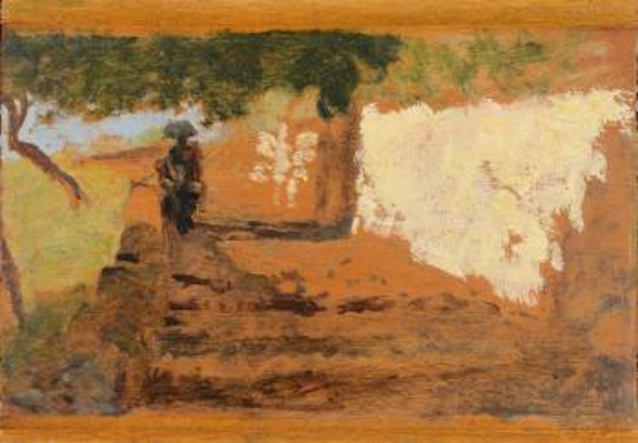 Rue ensoleillée by Giuseppe de Nittis