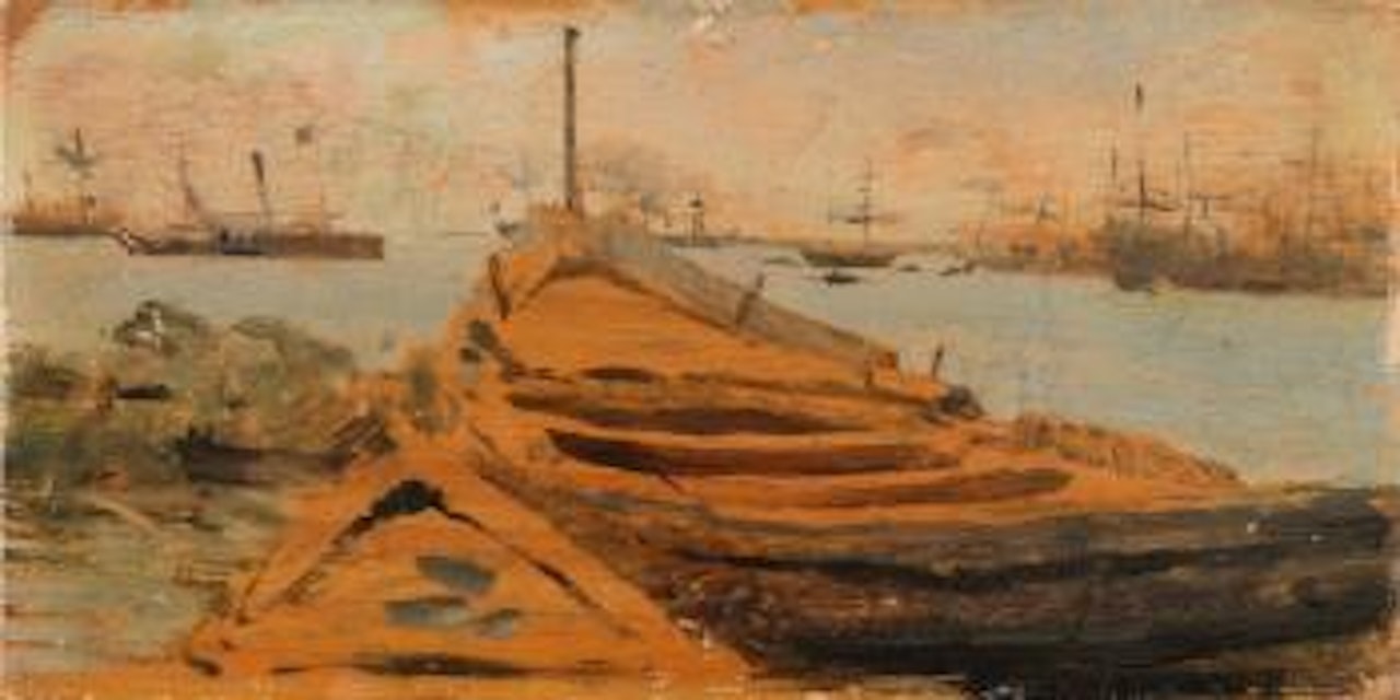 La barque by Giuseppe de Nittis