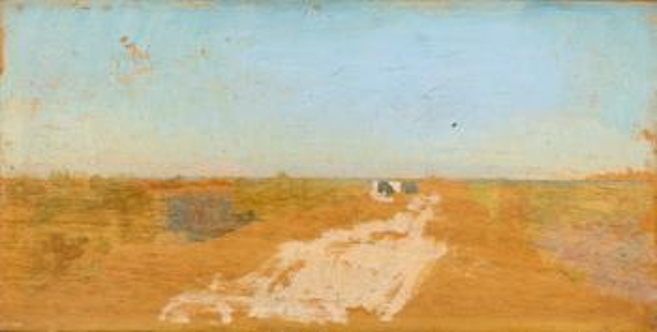 La route de Naples à Brindisi by Giuseppe de Nittis