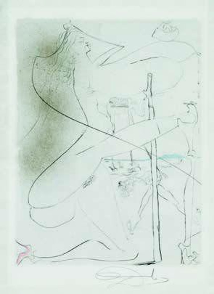 Femme à le béquille (Woman with crutch) by Salvador Dali