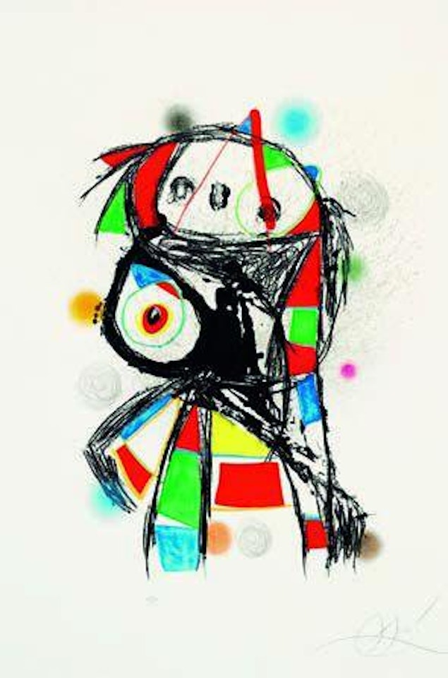 Columbine au saut du lit by Joan Miró