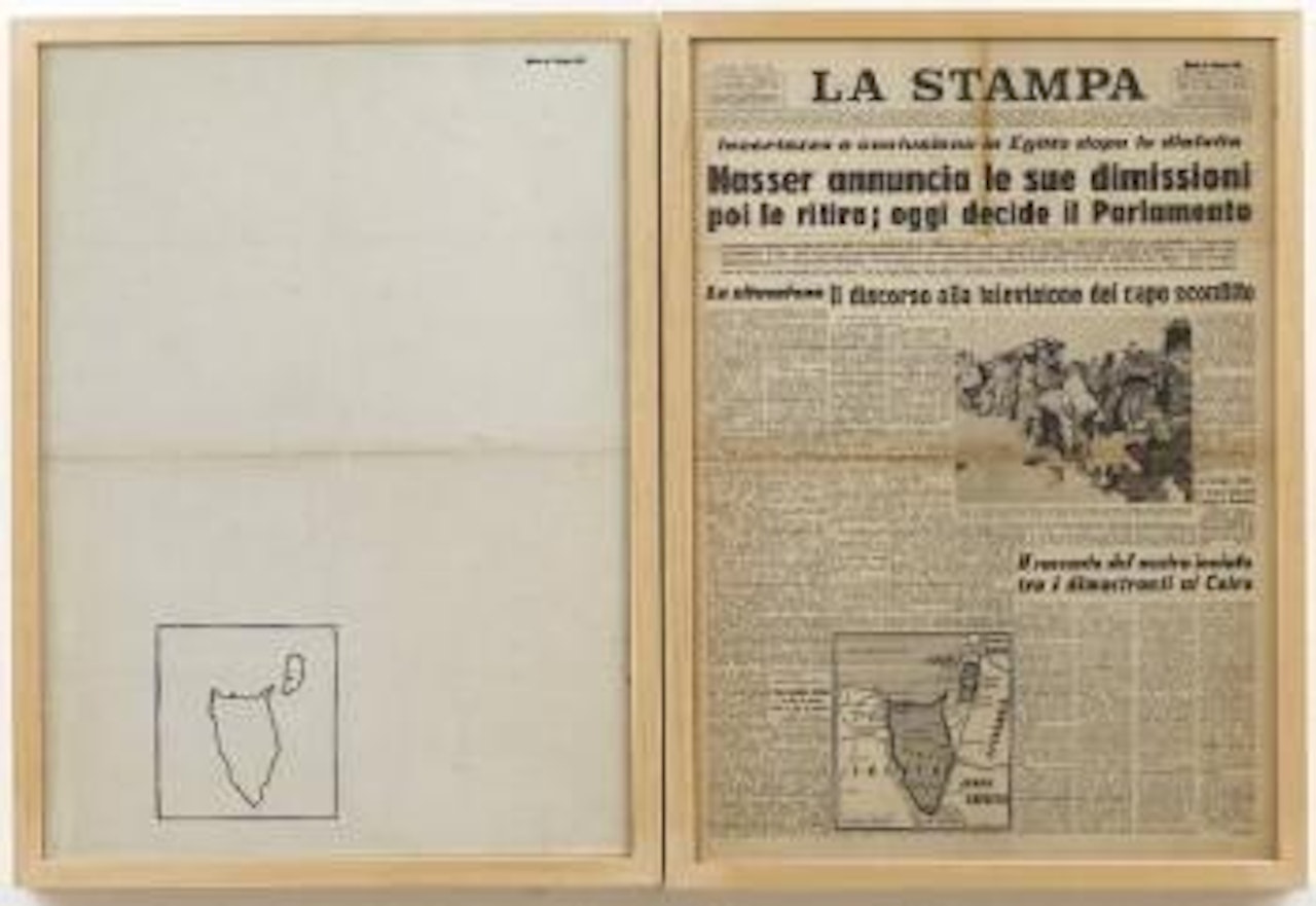 Formazione di forme (territori occupati da Israele) by Alighiero Boetti