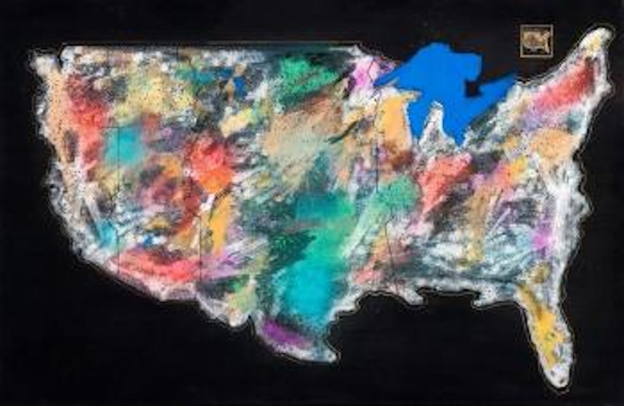 Sans titre (Map) by Futura