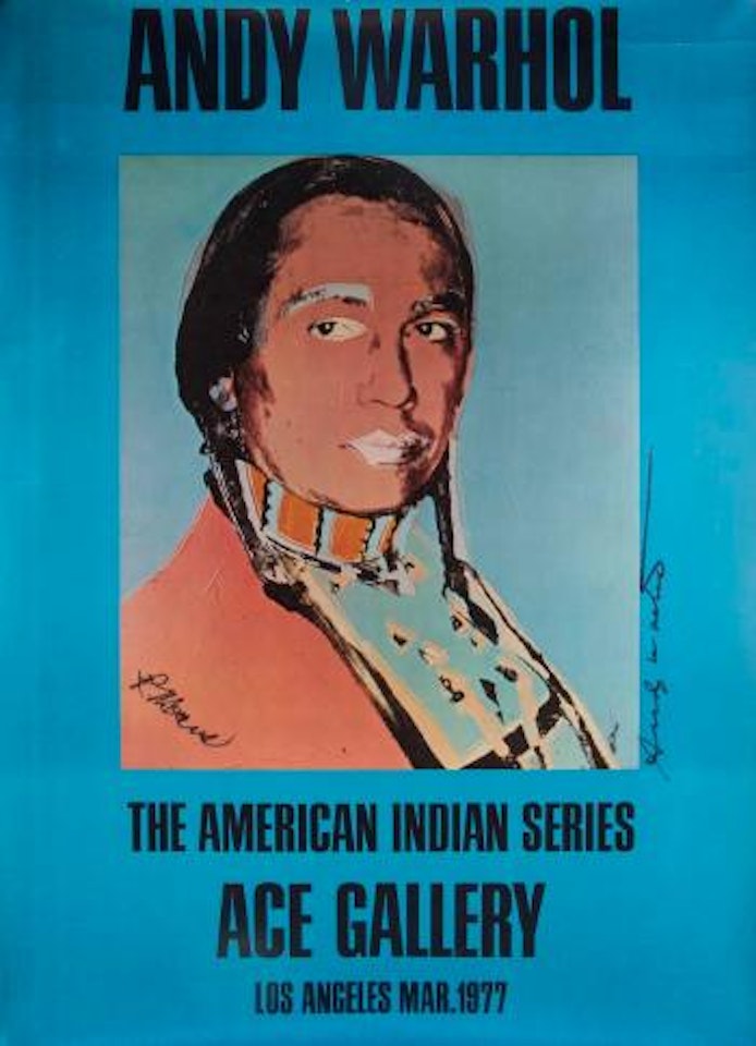 The American Indian Series, Ace Gallery, Los Angeles Mar. 1977 by Andy Warhol