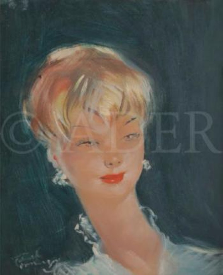 Tête de blonde by Jean Gabriel Domergue