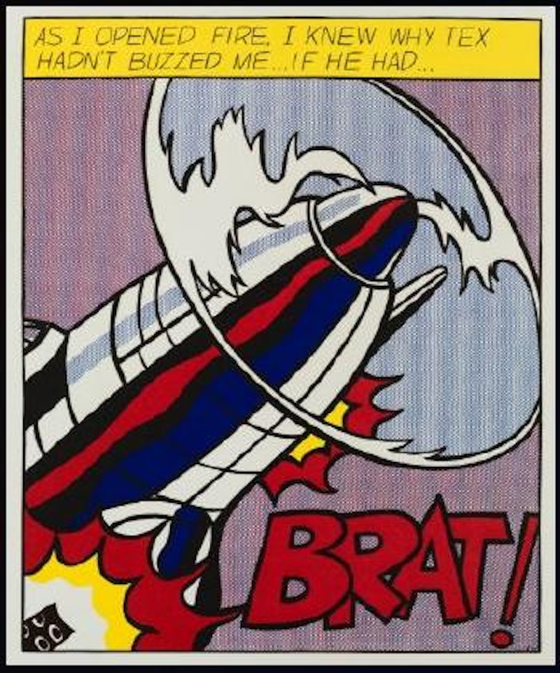 As I Opened Fire by Roy Lichtenstein