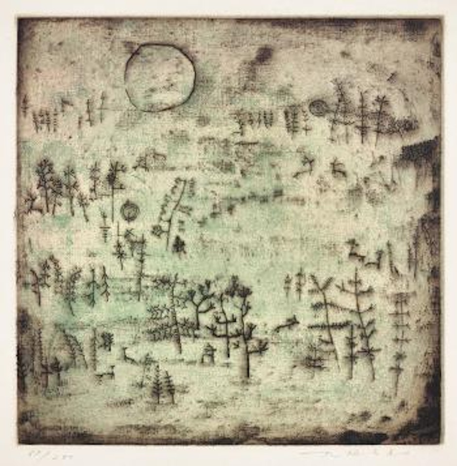 The scenery with sunlight by Zao Wou-Ki