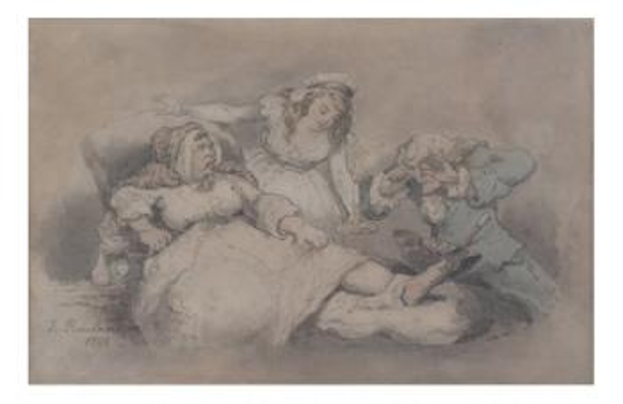 Doctor's visit by Thomas Rowlandson