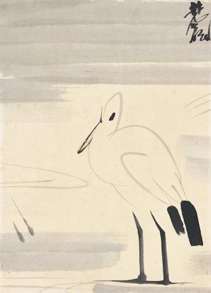 Egret by Lin Fengmian