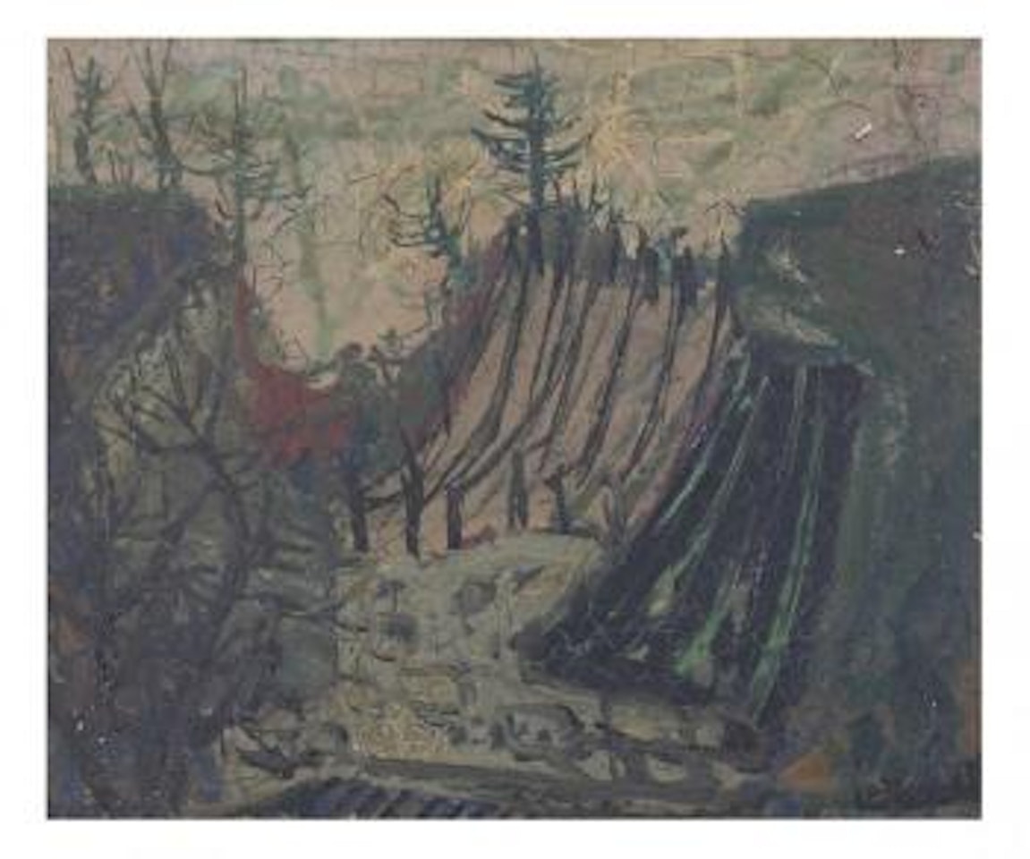 Forest village by Claude Venard