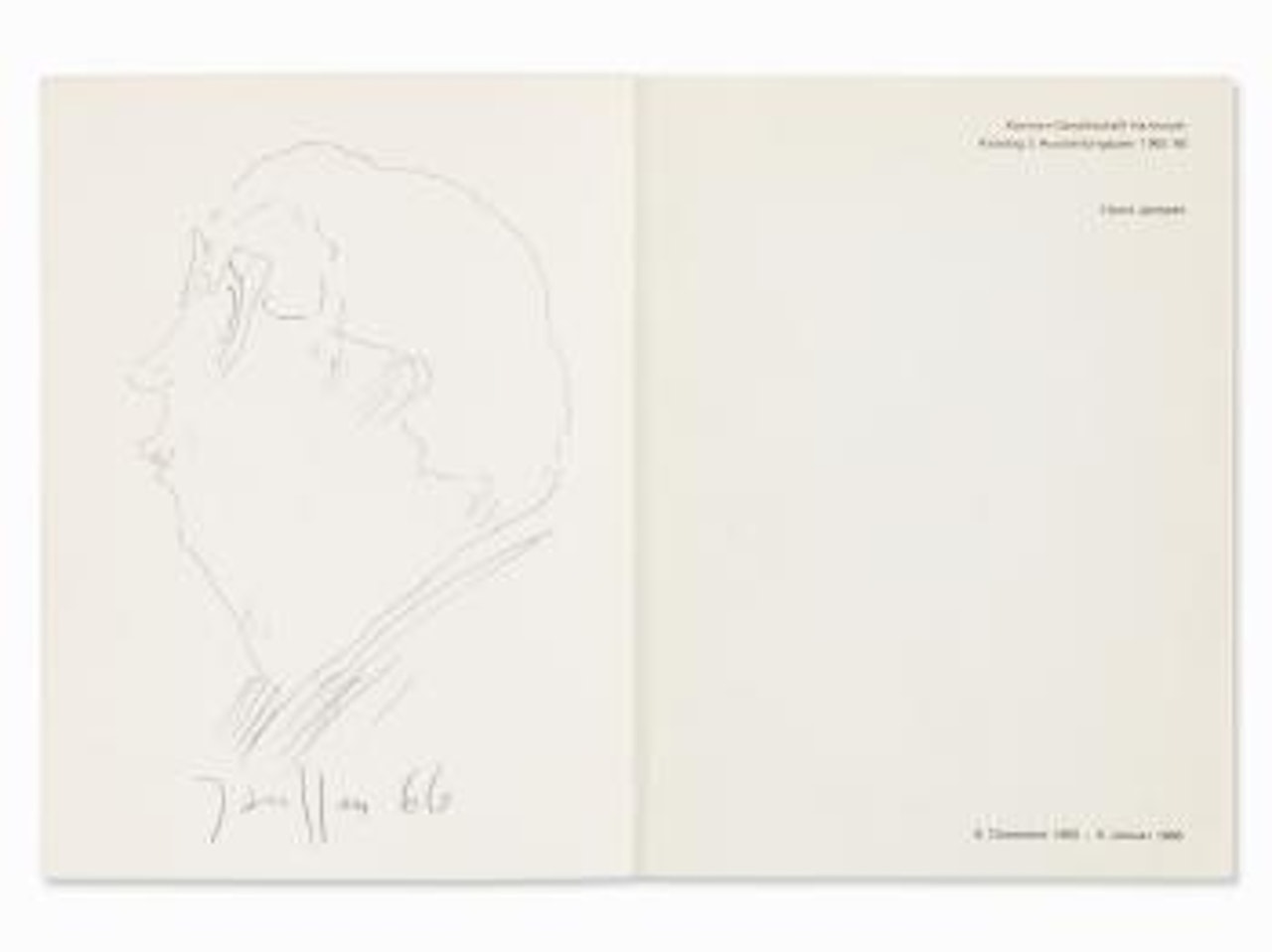 Self Portrait by Horst Janssen