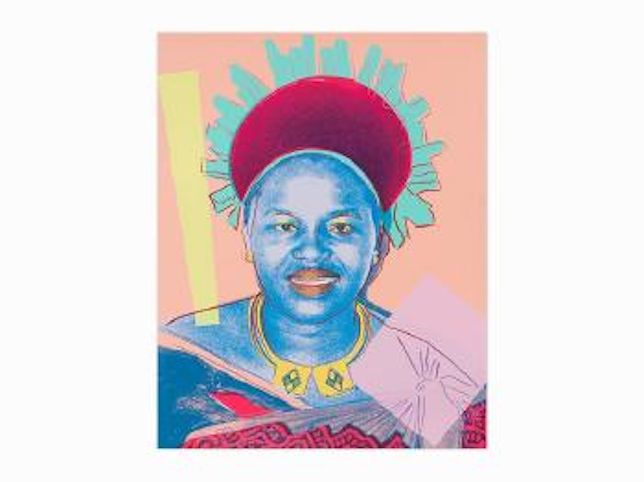 Queen Ntombi Twala by Andy Warhol