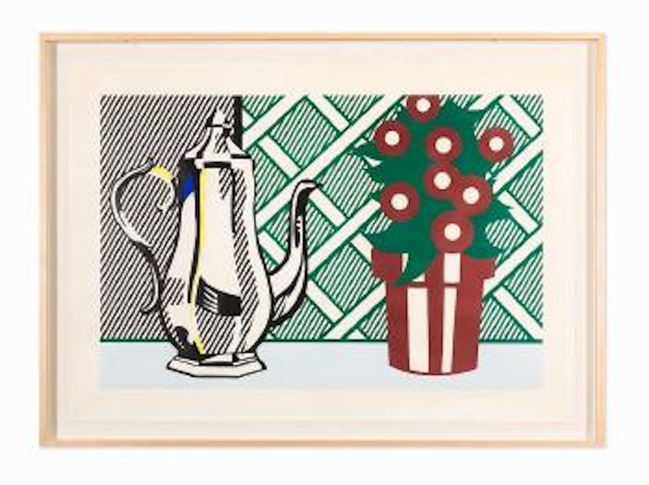 Still Life with Pitcher and Flowers by Roy Lichtenstein