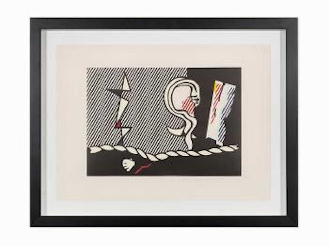 Figures with Rope (from Surrealist series) by Roy Lichtenstein