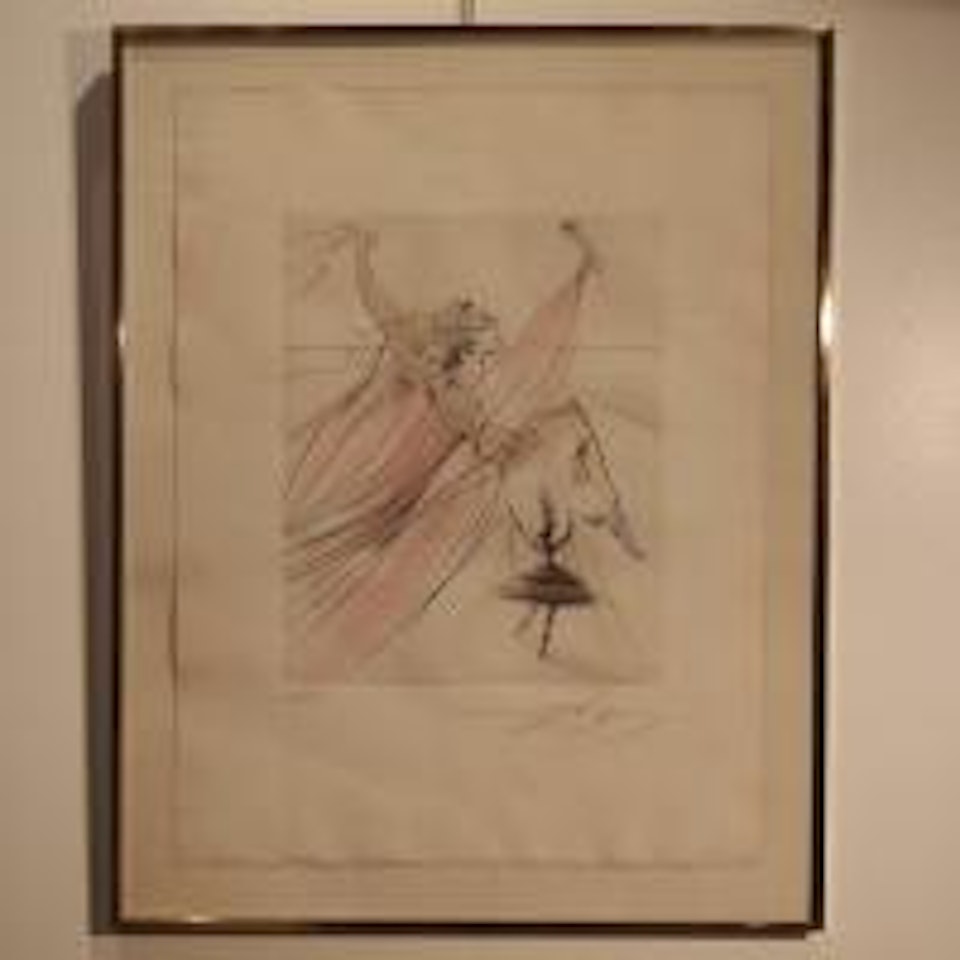 Danseuse à la rose by Salvador Dali