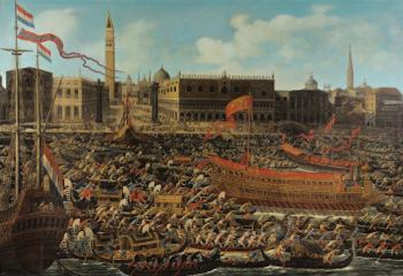 Venise, Le Molo et Le Bassin San Marco le jour de l'ascension by Matthias Stom
