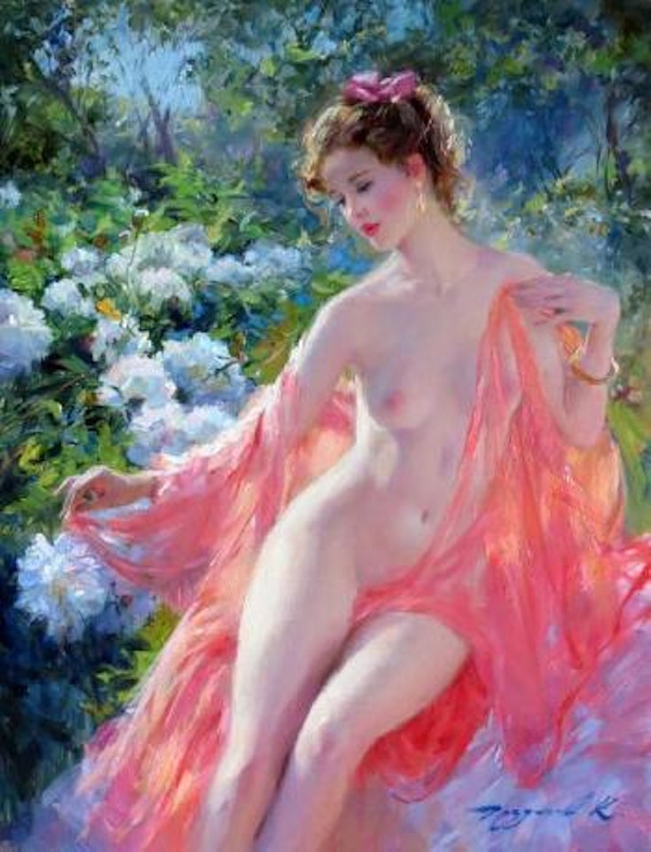 Summertime in the garden by Constantin Razoumov