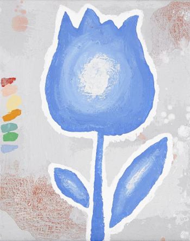 Blue Tulip by Donald Baechler