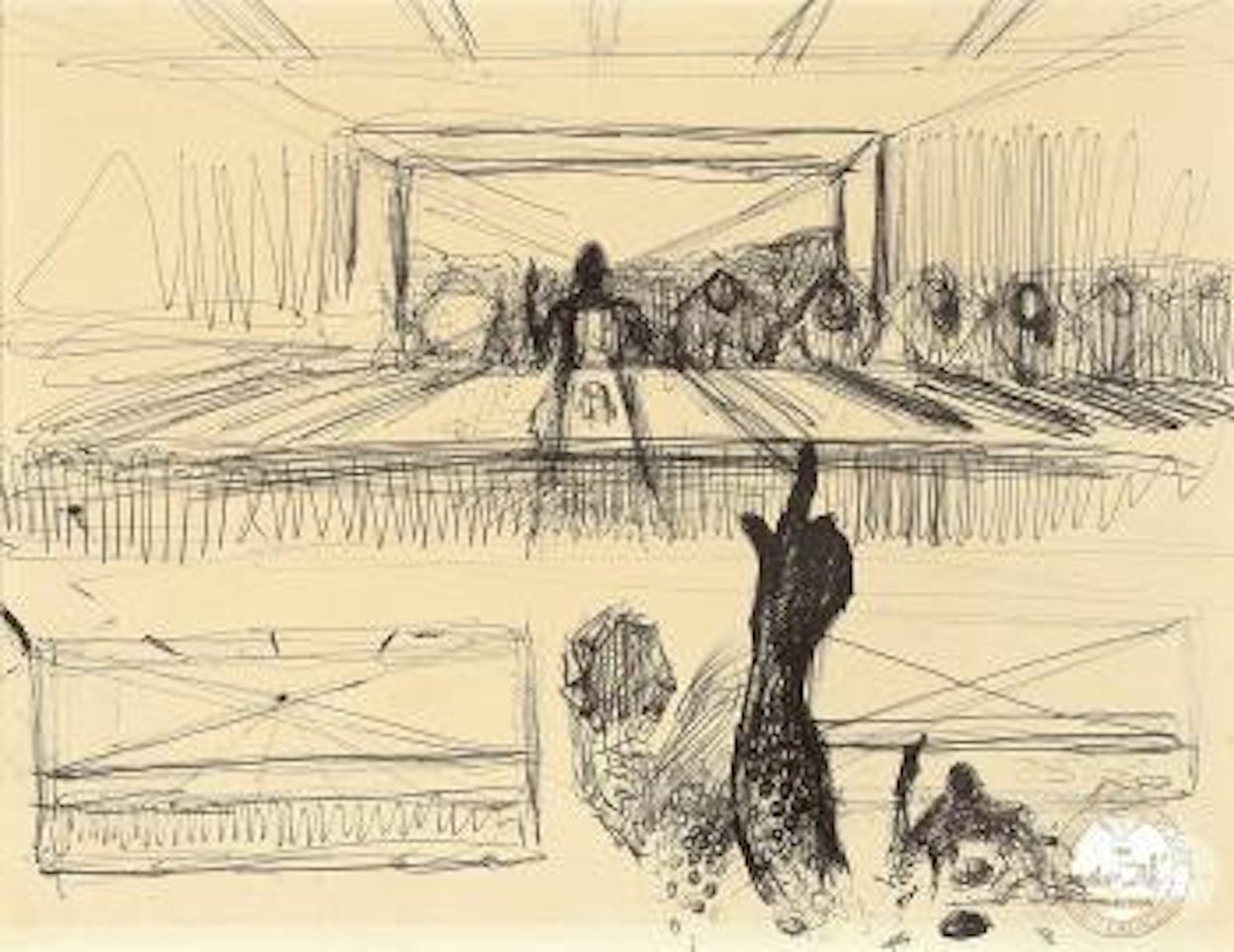 Étude pour 'La Cène' by Salvador Dali
