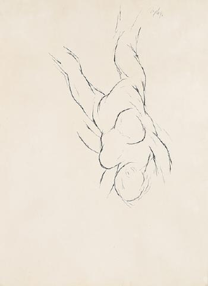 Falling Figure II by Tyeb Mehta