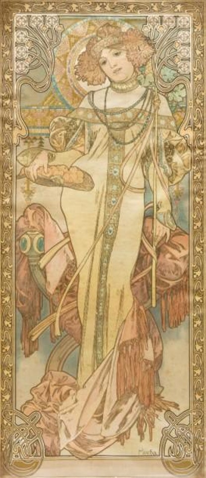 L'Automne by Alphonse Mucha