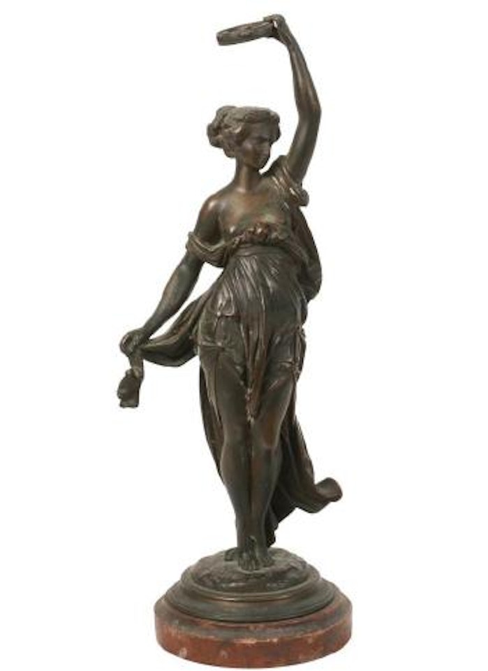 Neopolitan Dancer with Tambourine by Albert-Ernest Carrier-Belleuse