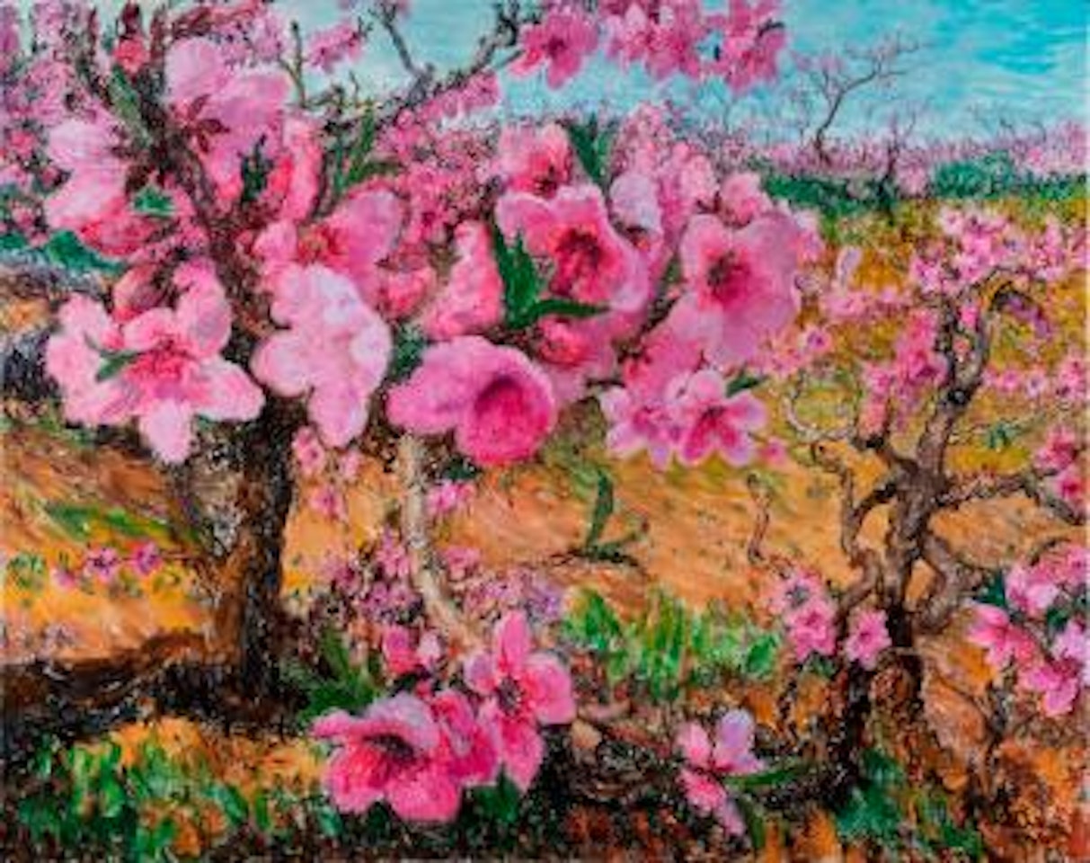 Peach Blossoms by Zhou Chunya