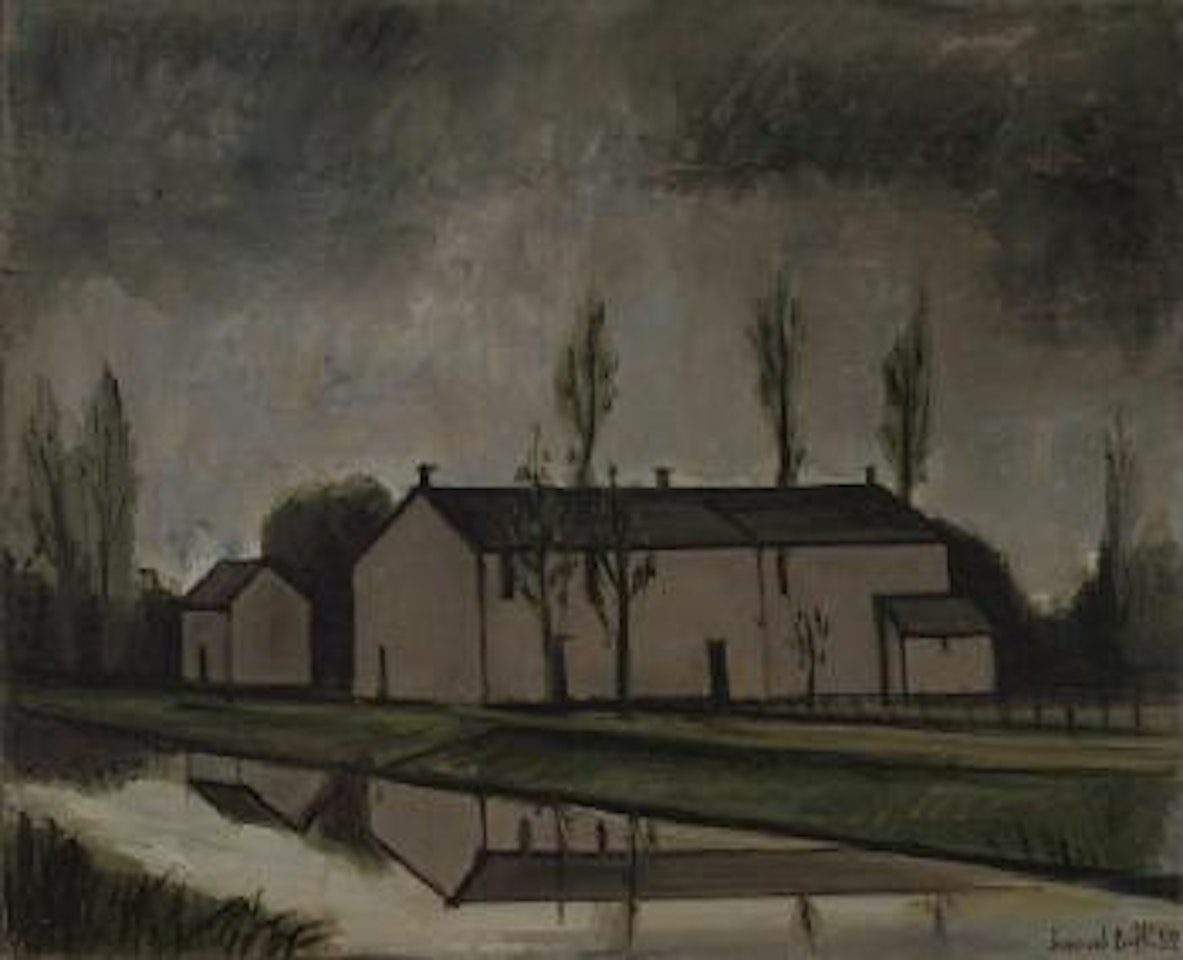 Maison au bord du canal by Bernard Buffet