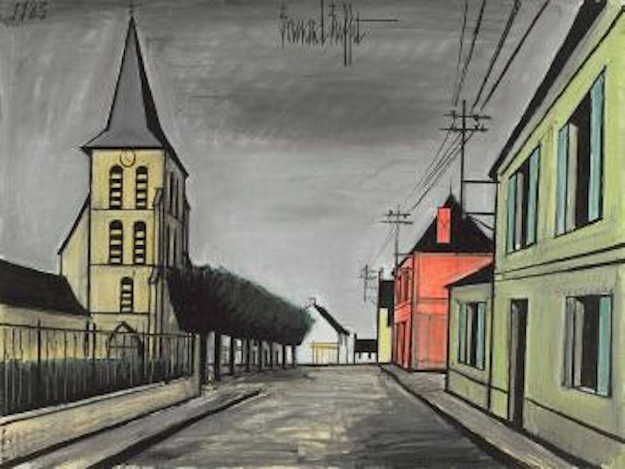 Rue et Église by Bernard Buffet
