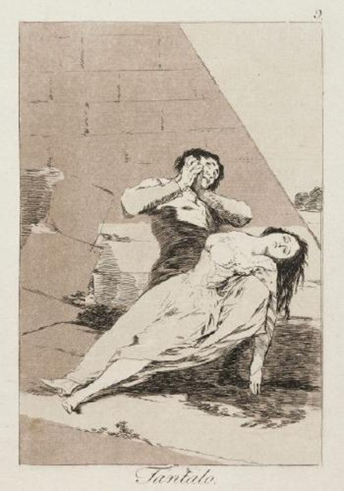 Los Caprichos, pl. 5; Los Caprichos, pl. 9; Los Caprichos, pl. 14 by Francisco José de Goya