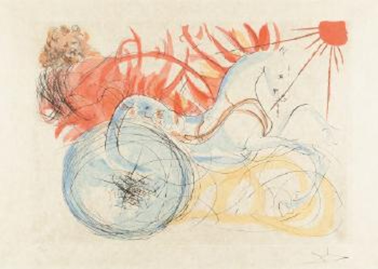 Elijah aus: Unser historisches Erbe by Salvador Dali