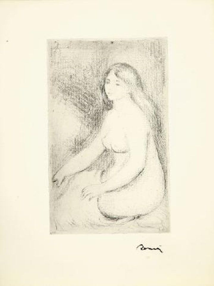 Baigneuse assise by Pierre-Auguste Renoir