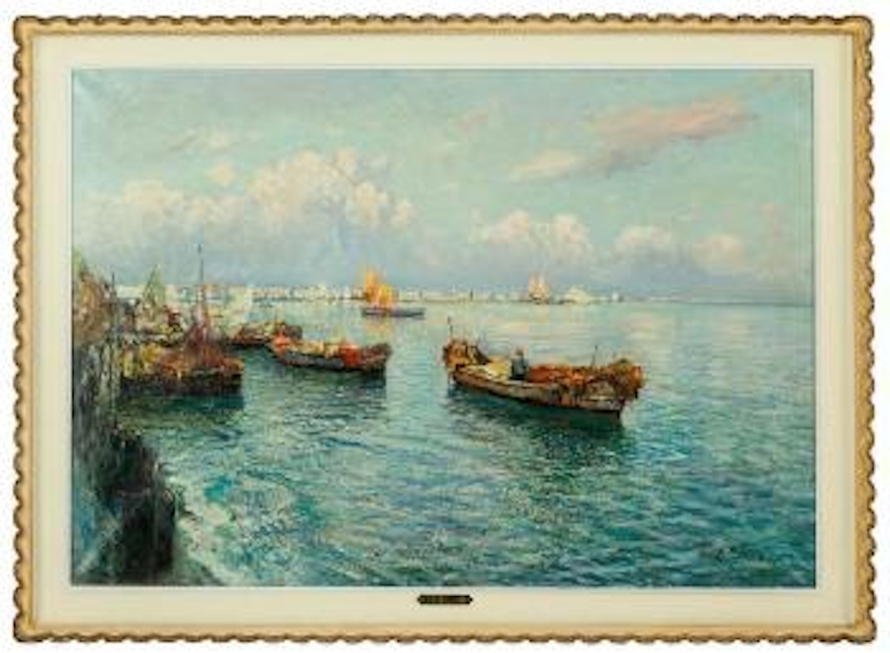 Pescatori nel Golfo di Napoli by Fausto Pratella