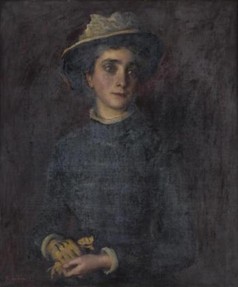 Portrait of Mrs. Brayshaw Of Stackhouse by Stanhope Alexander Forbes