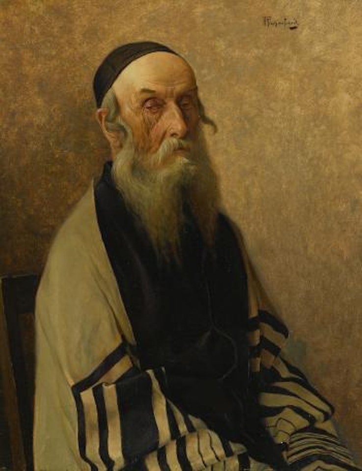 Seated Rabbi by Alois Heinrich Priechenfried