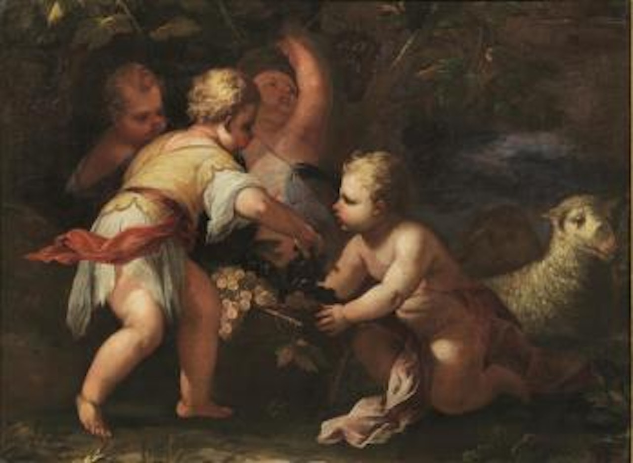 Raccolta dell'uva by Circle of Luca Giordano