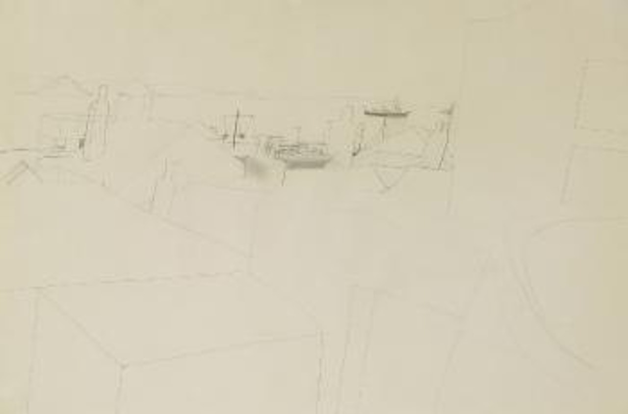Rooftops, Penzance by Ben Nicholson, O.M.