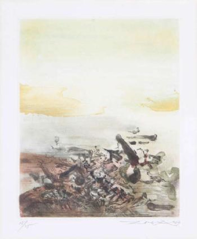 Compositie by Zao Wou-Ki