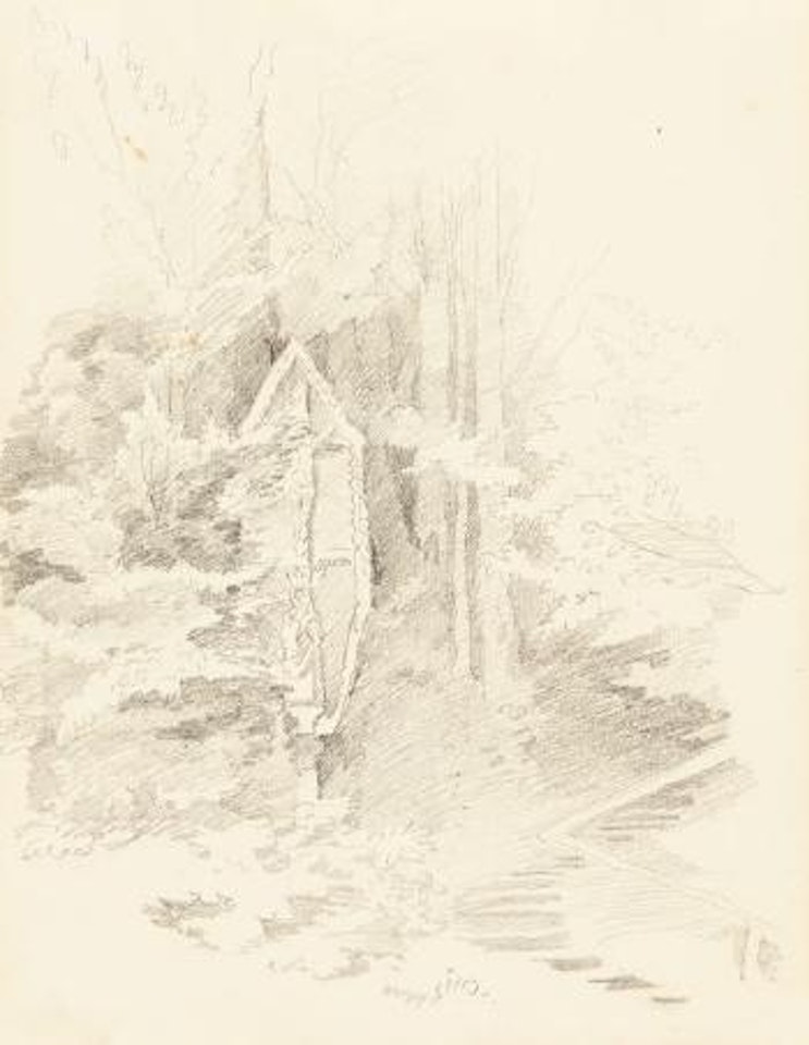 Marterl im Wald by Wilhelm Busch