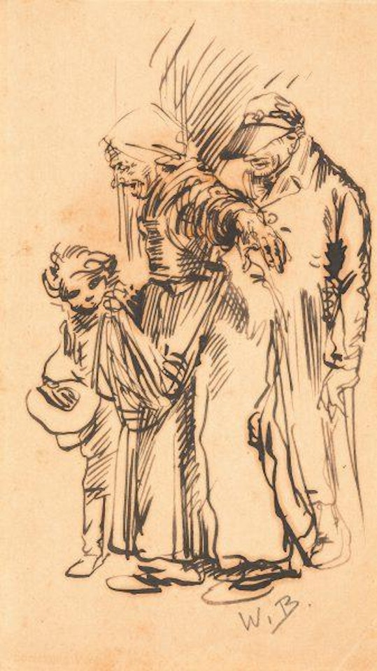 Bettlerfamilie by Wilhelm Busch