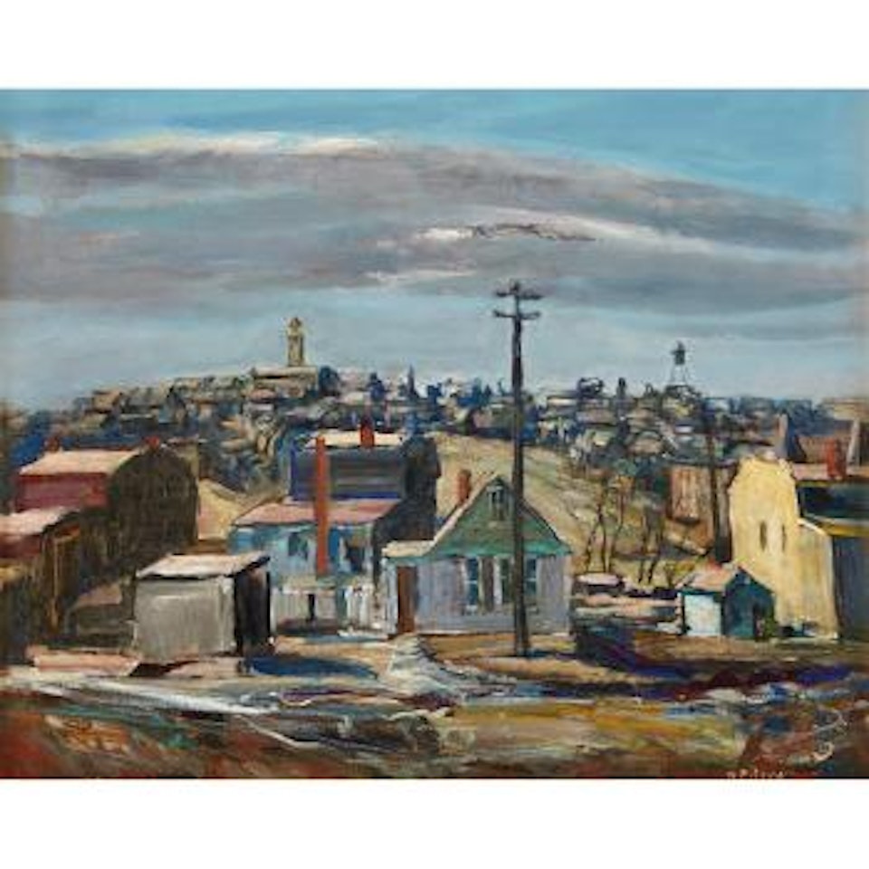 Town on the Hill by Walter Emerson Baum