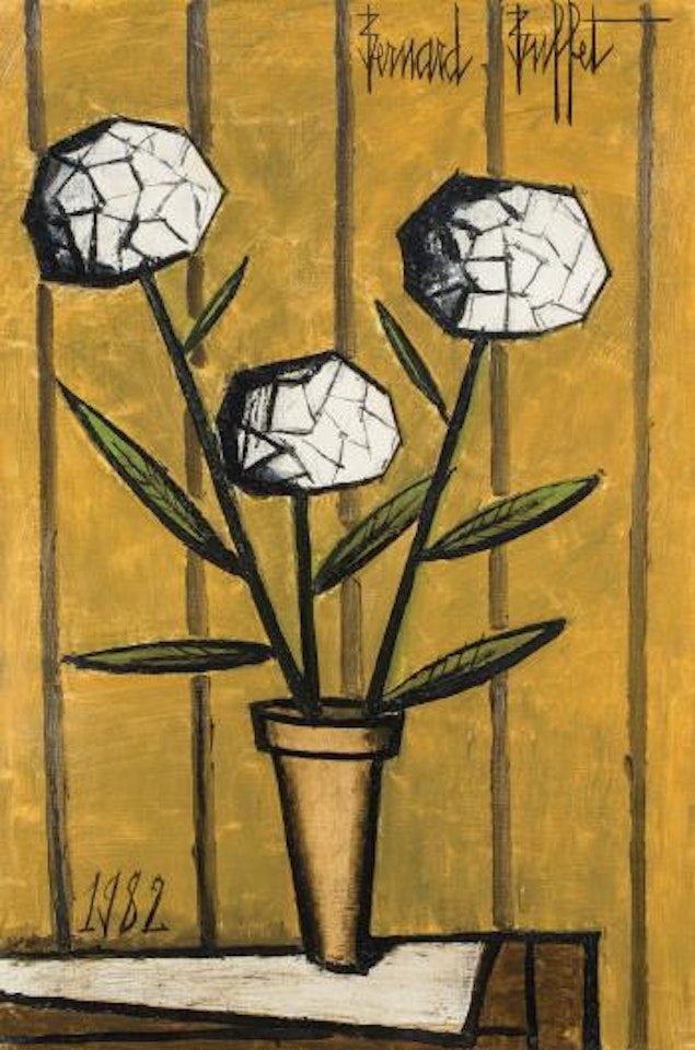 Hortensias blancs by Bernard Buffet