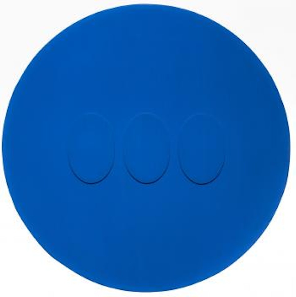 Tre ovali blu by Turi Simeti