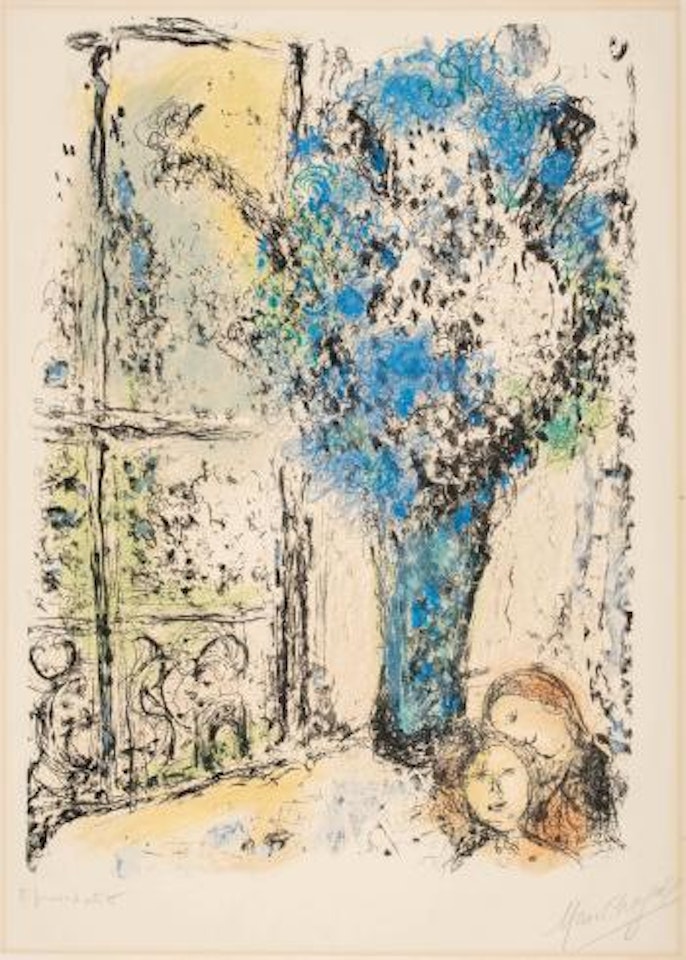 Le Bouquet bleu by Marc Chagall