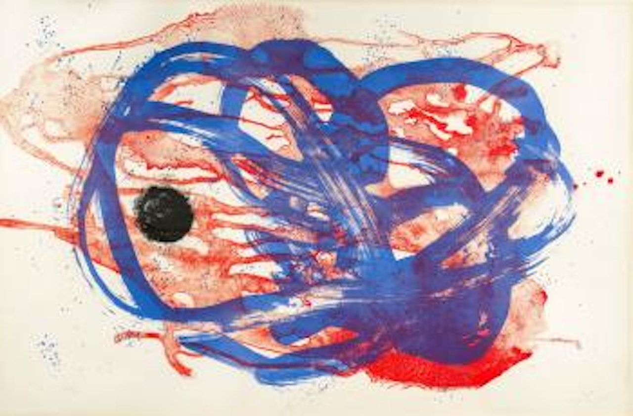 Serie I, blue sur lavis roughe by Joan Miró
