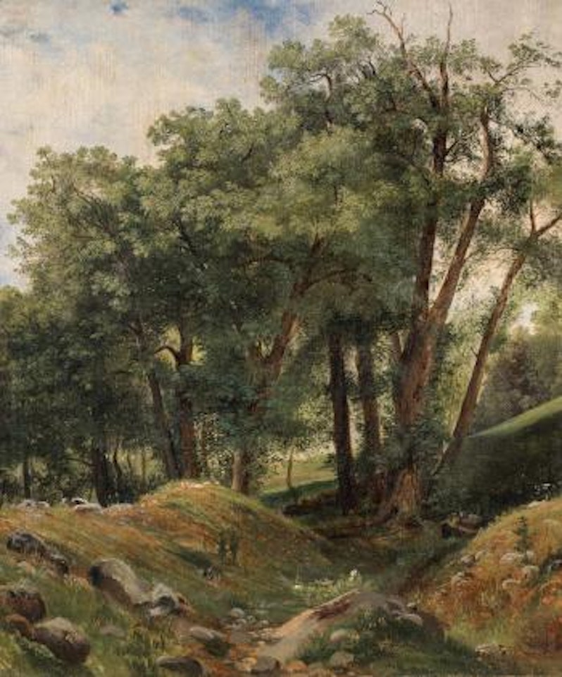 Groupe de chataigniers by Alexandre Calame