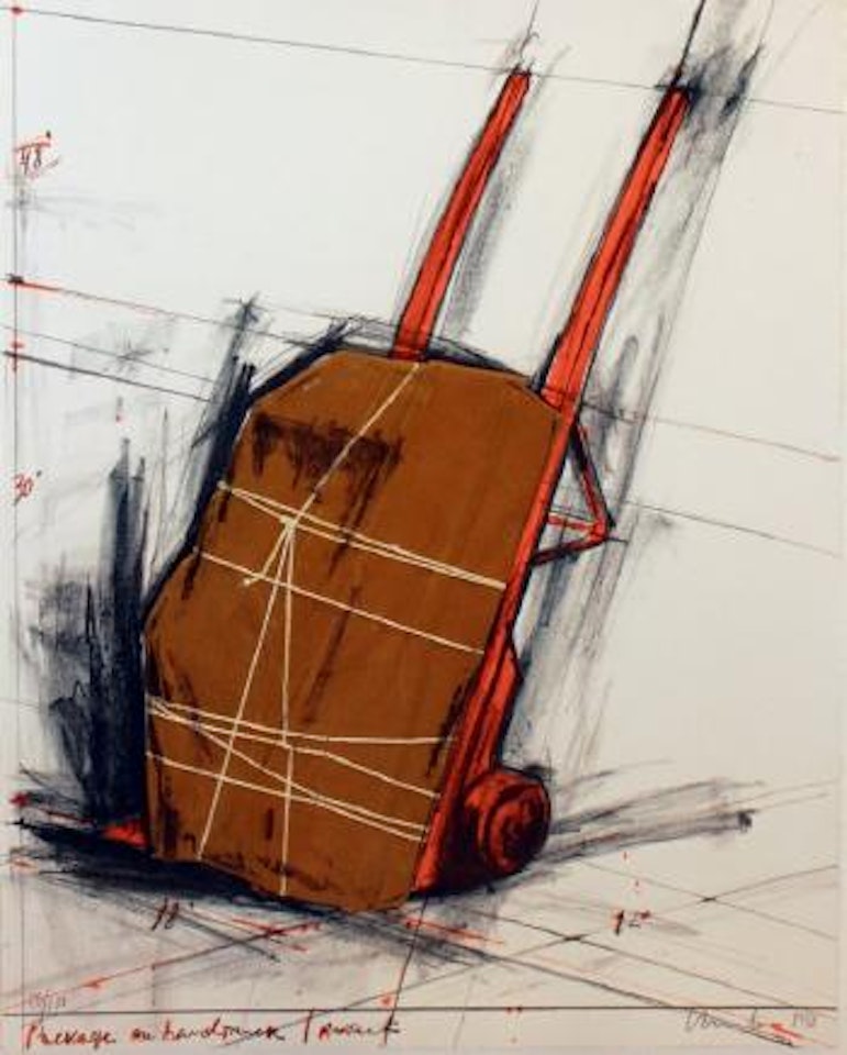 Package on Hand Truck by Christo