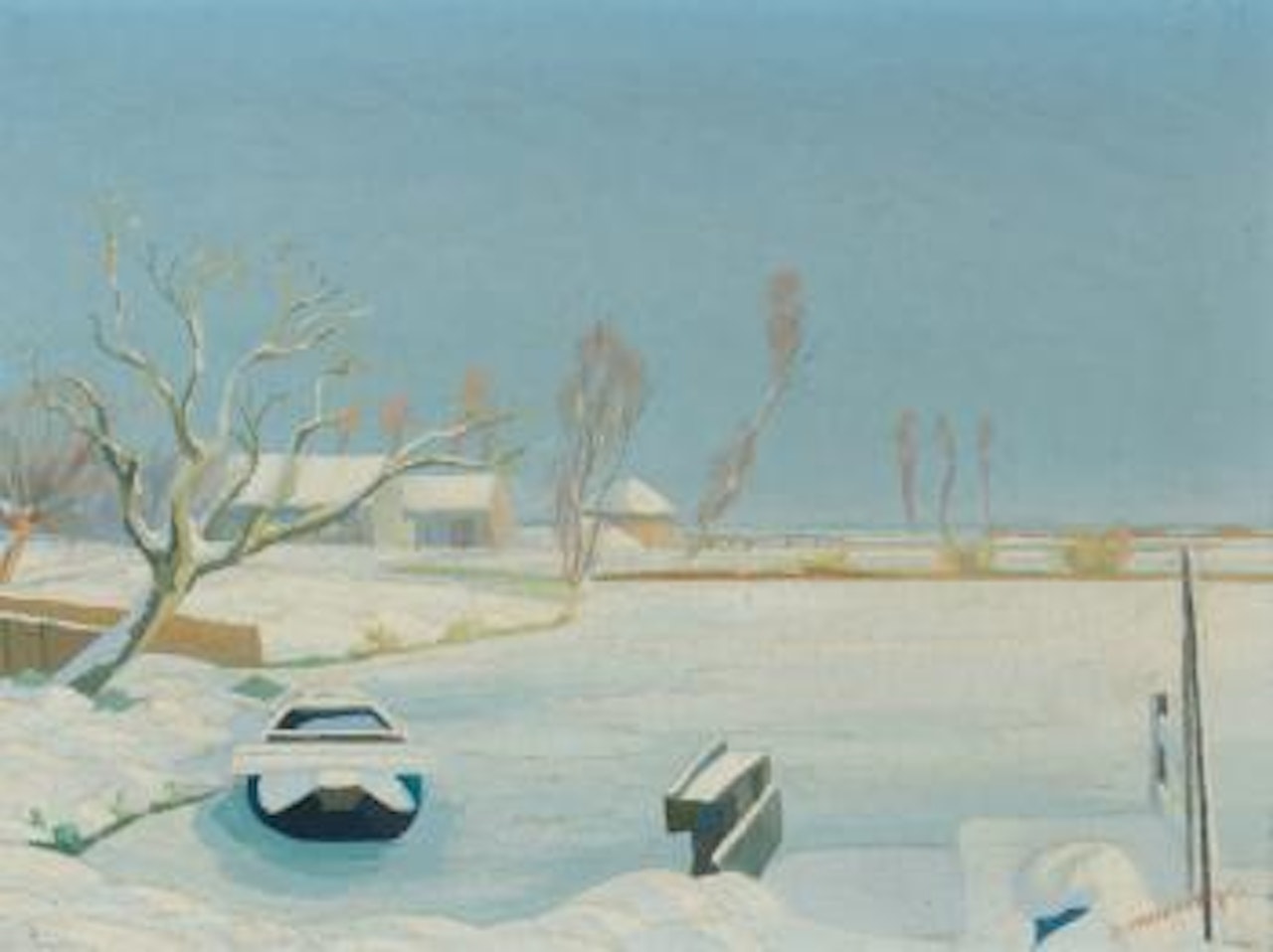 Winter landscape by Dirk Smoorenberg