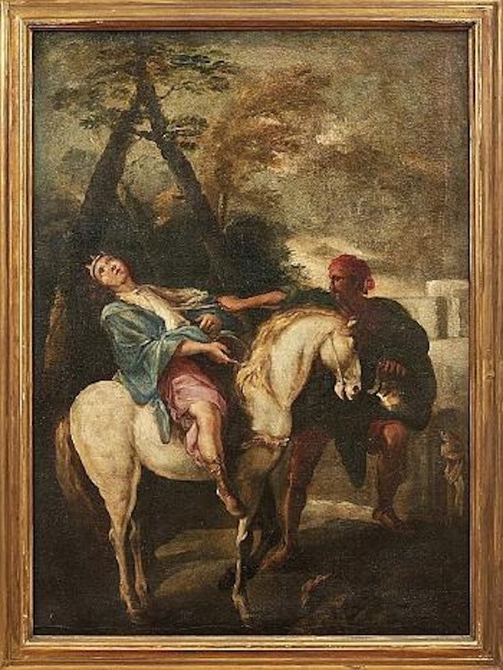 Erdolchung einer vornehmen Reiterin by Venetian School